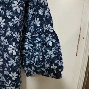 Blue Colored Floral Kurti