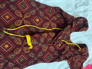 Maroon Kurta
