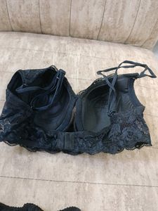 Black Colour 34B bra Pantty Set
