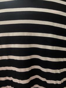 Black And White Crop Top