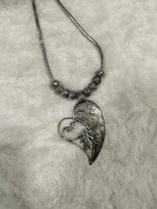 Heart Pendant oxidised Necklace