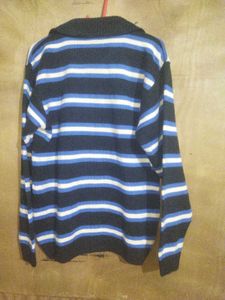Striped Zip-Up sweater