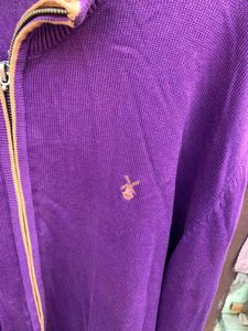 Purple orignal NOTON vintage Knit Cardigan