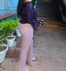 Shirt And Trousers Outfit Purple