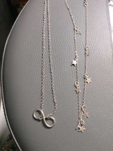 Silver Tone Necklace Set of4