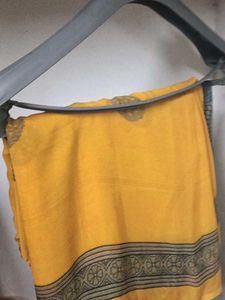 Vintage Yellow Saree
