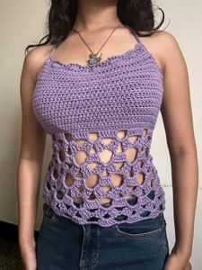 Crochet Halter Top - adjustable back tie