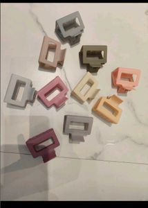 Pastel Hair Claw Clips - Set of 10