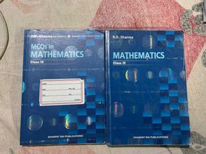 R.D. Sharma Class IX Math Books Set Of 2 MCQ