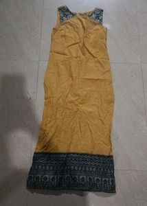 Ethnic Mustard Kurta Dress