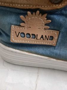 Worn Blue Denim Casual Shoes