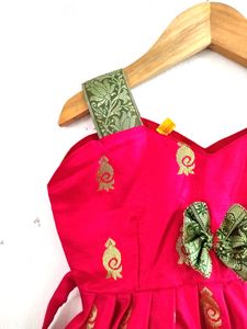 Red Ethnic Dress ( Girls)