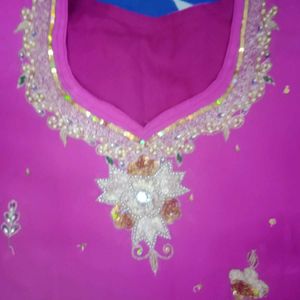 Pink Embellished Salwar Kameez Suit