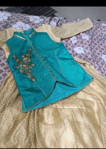 Elegant Gold Ethnic Gown