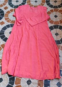 2 Coral Embroidered Dress