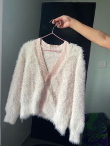 Fluffy Knit Cardigan