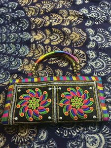 Embroidered Clutch