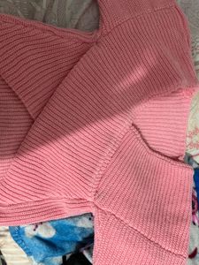 Beautiful Pink Cross Sweaters