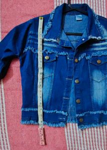 Blue Denim Jacket For Girls