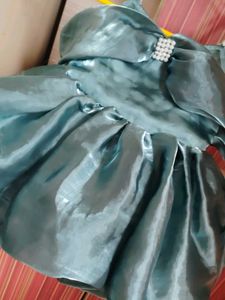 Girls&#39; Embellished Green Party Dress   no.14