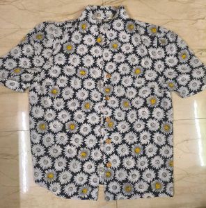 Daisy Print Short Sleeve Shirt