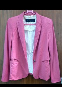 ZARA BASIC Pink Blazer