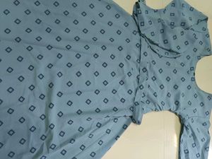 Flared Kurta Top With Peplum