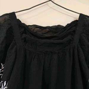 100% Silk Embroidered Top
