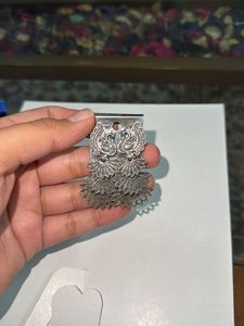 2 Pairs Of Silver Anti Tarnish Jhumkas