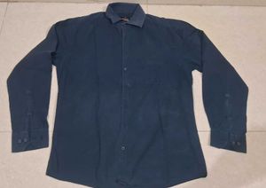 Men's Blue Long Sleeve Shirt