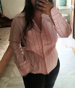 Striped Button-Down Shirt