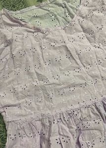 Lavender Eyelet Dress