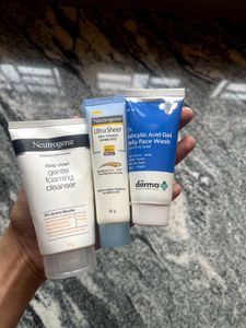 Neutrogena Sunscreen And Facewash