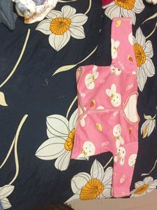 Cute Bunny Print Baby Onesie
