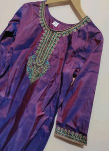 Purple🟣Kurta Plazo Pant Set For 34 Bust