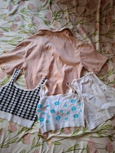 3 tank top and 1 jacket combo