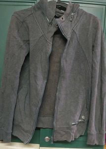 Gray Zip-Up Hoodie