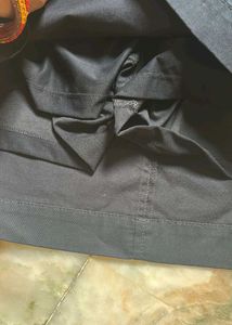 Black Belted Cargo Skirt