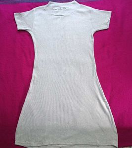 Minimalist Gray Knit Dress