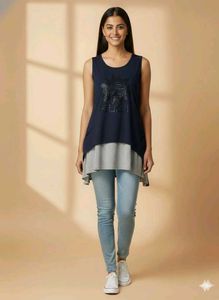 ‼️FREE DELIVERY‼️ Layered Sleeveless Top