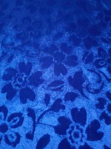 Royal Blue Velvet Dress Trendy Women Attractive.