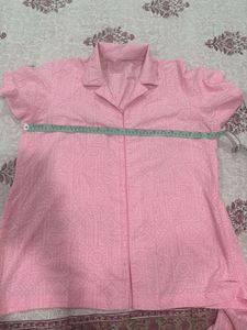 Pink Patterned Pyjama Set