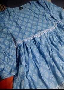 Blue Printed Dress 💙