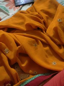 Beautiful Orange Saree