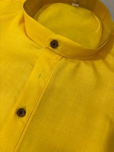 Premium Mens Yellow Kurta Pajama
