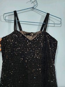 Beautiful Sequin Slit Dress