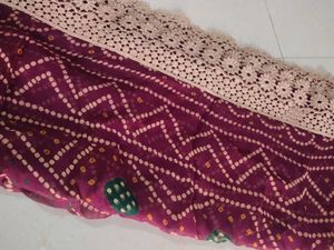 Net Lehenga With Bandez Odhni