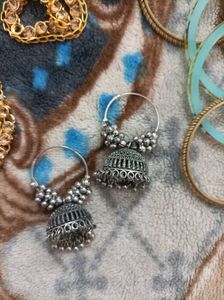 Oxidized Chandelier Pretty Desi Jhumkas