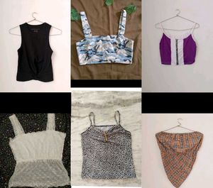 Combo Of 6 Branded Tops.