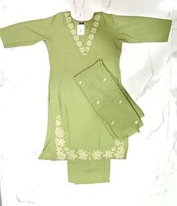 Elegant Green Embroidered Kurta Set